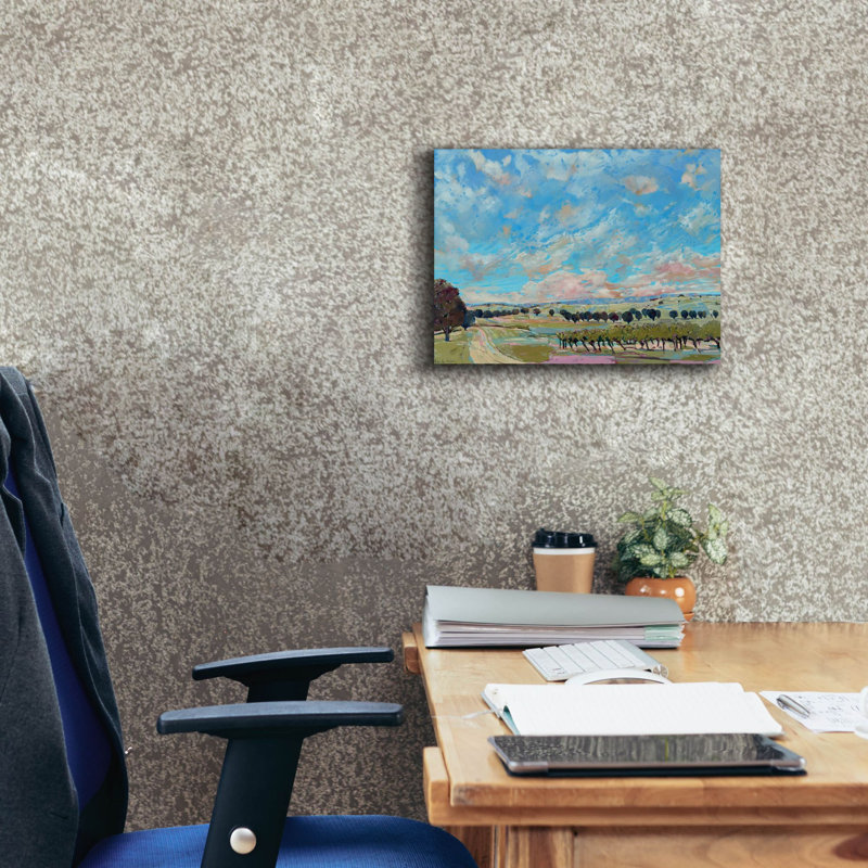  «Flaxman Valley Views» par Belinda Wilson, art mural sur toile, 16 po x 12 po, H 12 po x l 16 po