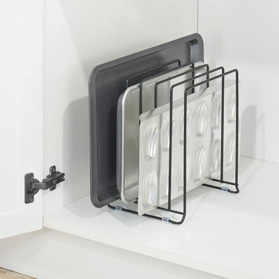 Pot Lid And Pan Rack — Metal Wire Rack For Cabinets, Pan...