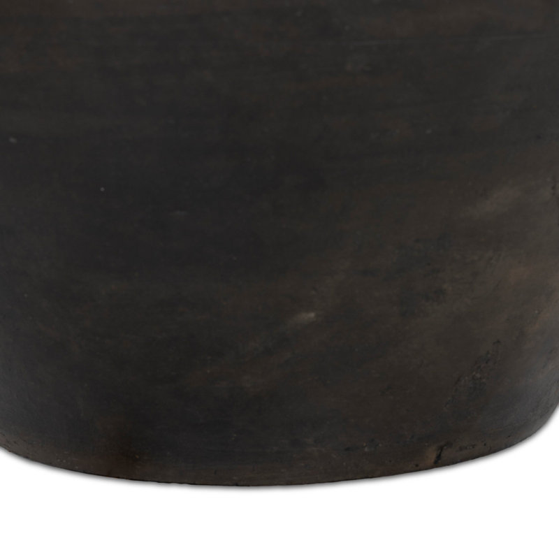 Atrani Table Lamp, Aged Black Terracotta