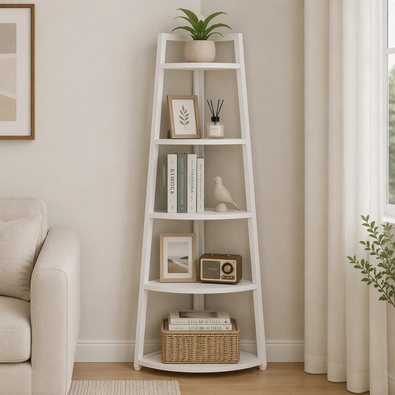 Bibliothèque 70 "à 5 tablettes, Blanc