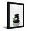 Pierres zen pierres noires empilées avec fleur blanche-1068133287-1068133286-1068133280