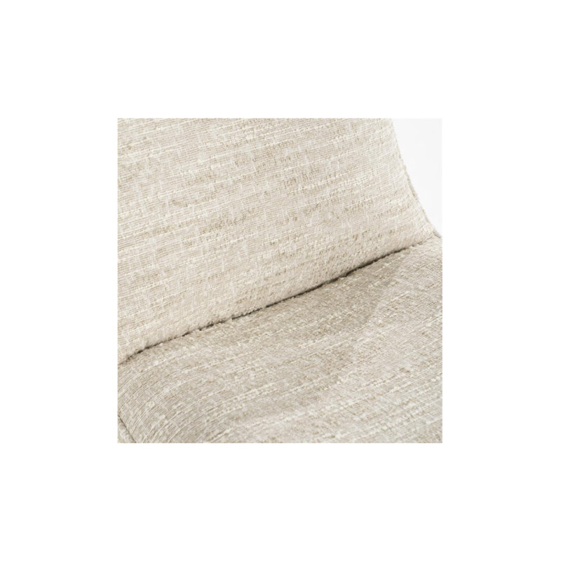 Accent Chair Swivel Lounge Chair, Beige Fabric