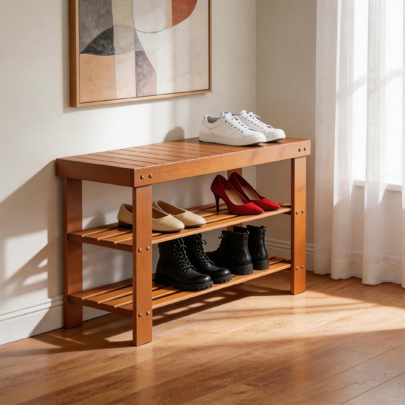 Banc de rangement Babb, Walnut