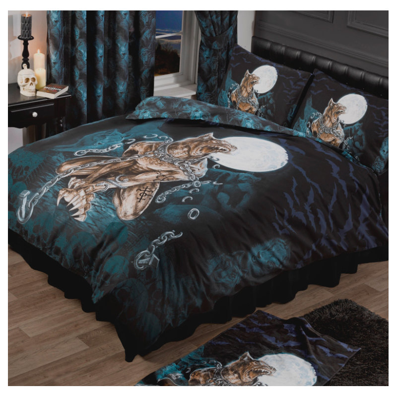 LOUPS GAROU Groves Batiste Duvet Cover Set, King Duvet Cover + 2 Standard Pillowcases