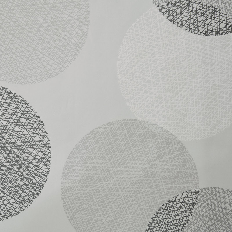 Hartill Grey Geometric 72x72'' Shower Curtain