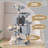 57.5" Large Multi-Level Cat Tree With Sisal Posts, 2 Cubbies, 2 Perches, And 3 Hammocks For Indoor Cats-1840250910