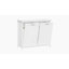 RiverRidge Somerset Double Tilt-Out Laundry Hamper Cabinet with Removable Cloth Storage Bags - White