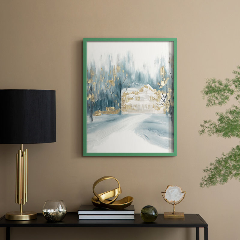 «Christmas Holiday», reproduction d'art encadrée CDLIX, Vert, H 15 po x l 12 po