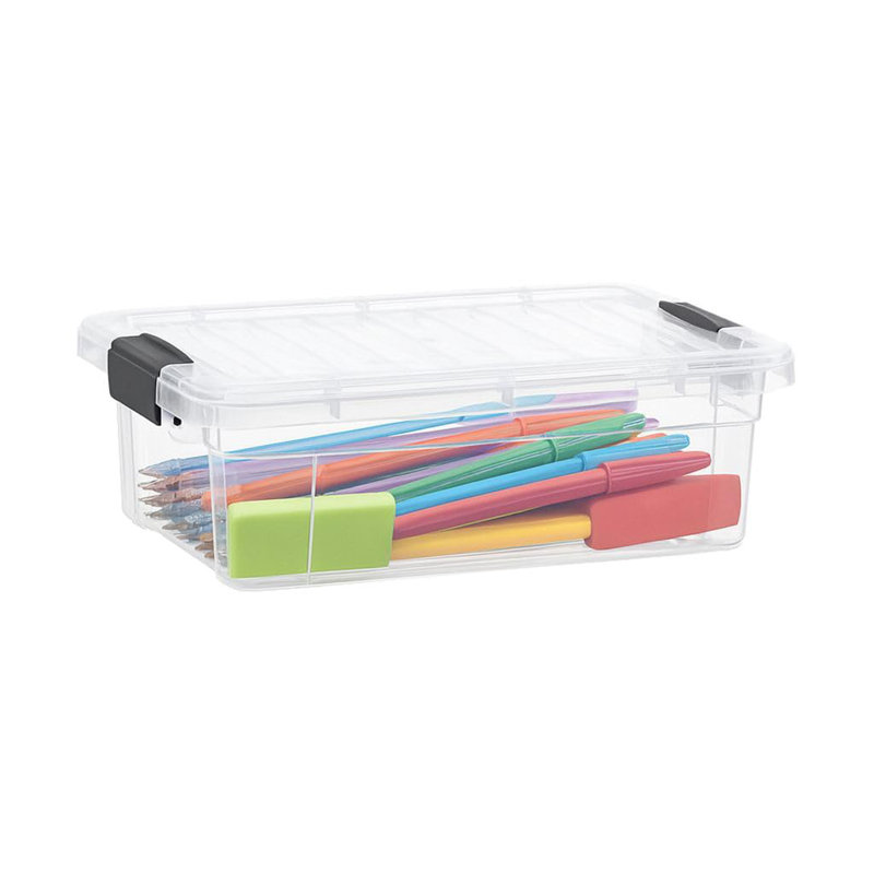 Boîtes de rangement transparentes avec couvercles Superio, 1,25 pte
