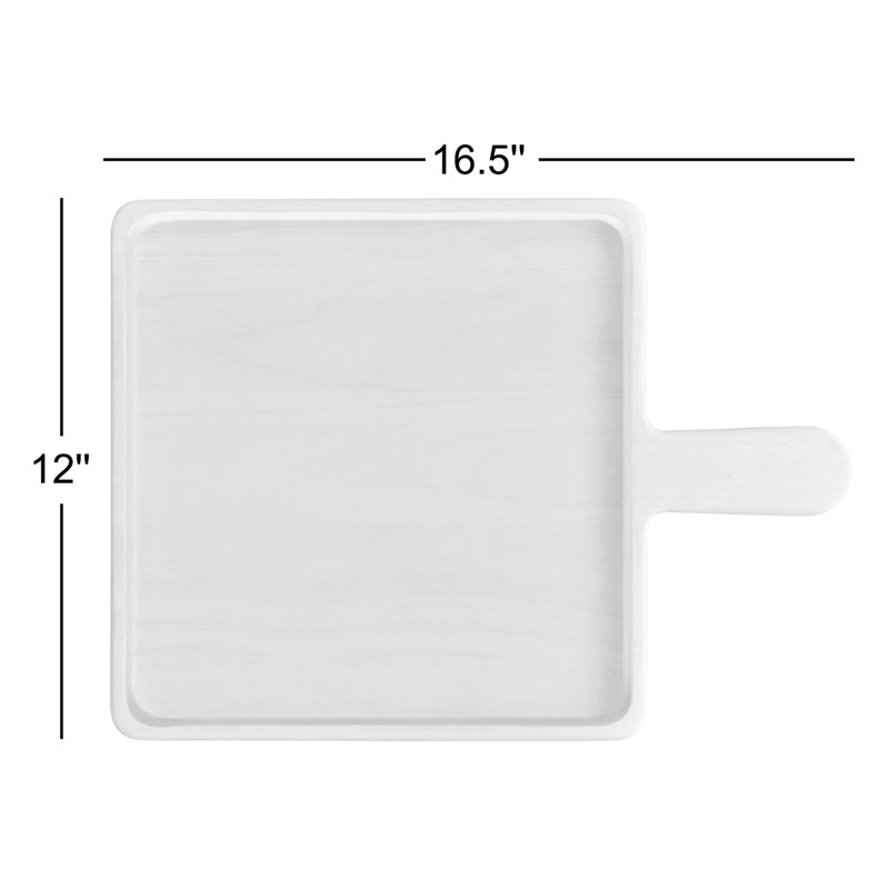 Noritake Hammock Wood Square Platter, 12"