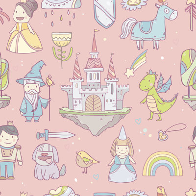 Fairy Castle by Olarty - Wrapped Canvas Print