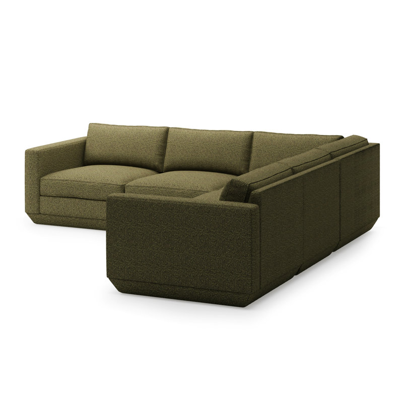 Podium Modular 5 PC Corner Sectional, Copenhagen Terra