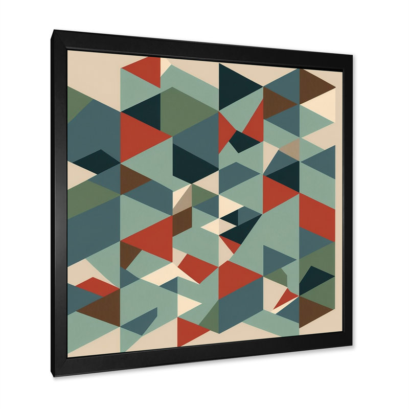 Christiona - reproduction d'art sur toile encadrée, L 30 po x H 30 po, Noir