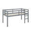 Twin Loft Bed With Guardrails And Ladder-1817474417