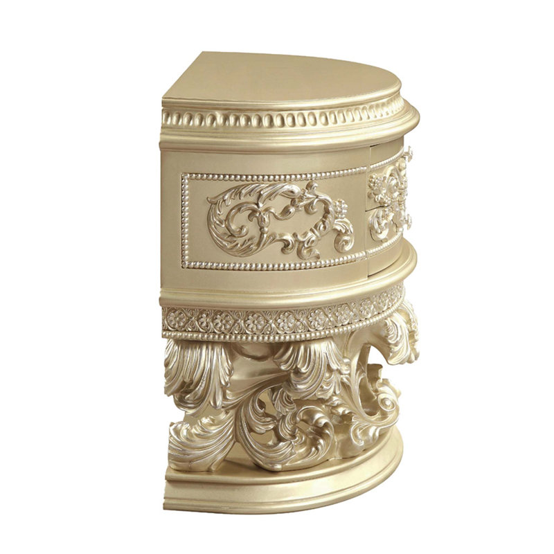 2 Drawers Resin Nightstand