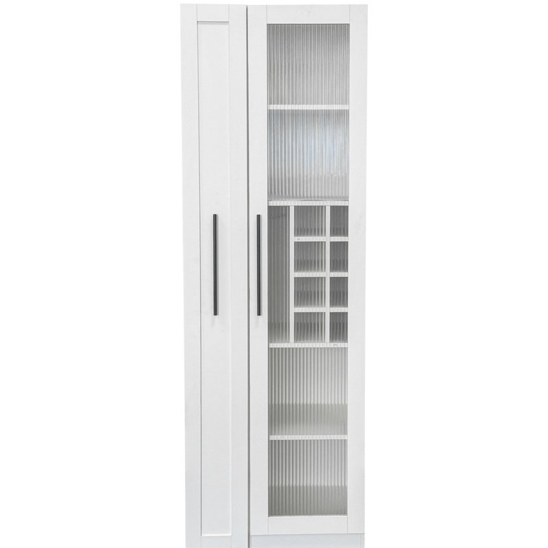 Polyvalent, extensible, rangement pour garde-manger, organisateur, portes en verre, panneau de particules et armoire fonctionnelle,