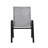 6 Piece Gray Patio Dining Chairs, Outdoor Stackable Textilene Fabric Arm Chairs with High Backrest and Black Metal Frame for Garden Patio Poolside Backyard Use-1840540283