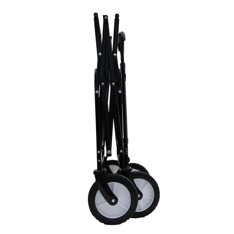 Chariot pliable robuste de 360 lb: chariot tout-terrain / de plage / d'épicerie avec système de cerclage, Vert