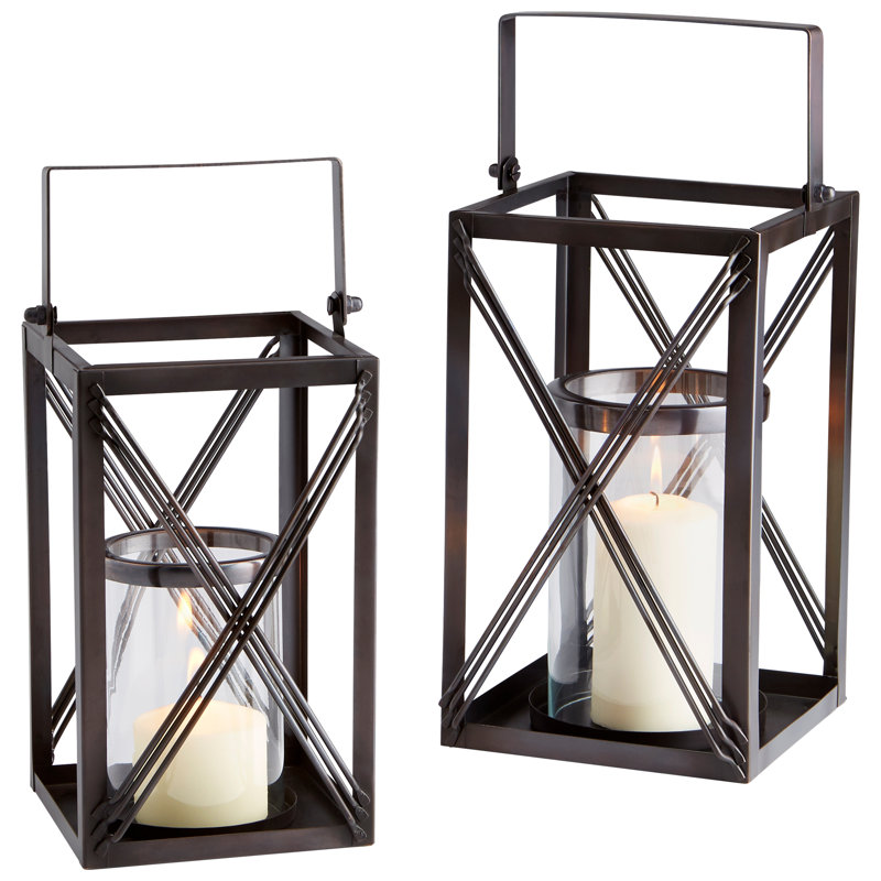 Ashbrook Lantern, 14.25" H x 6.25" W x 6.25" D