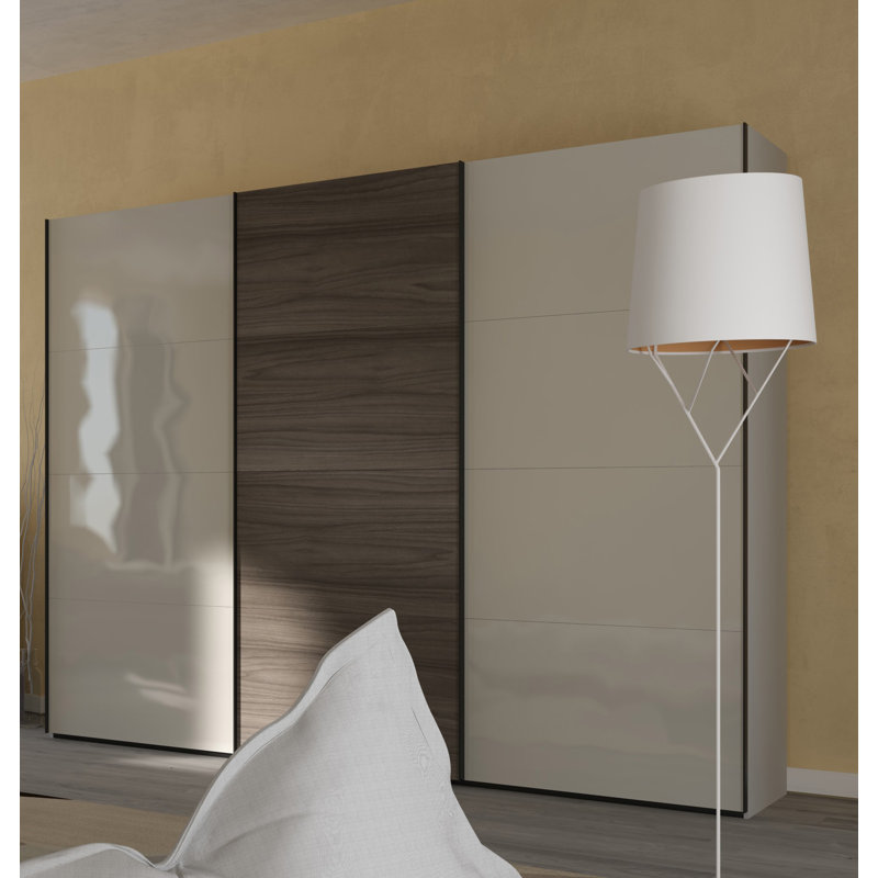 Blocco 3 Door Manufactured Wood Wardrobe