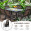 Ensemble de 6 chaises de patio en rotin Amellie-1767668413