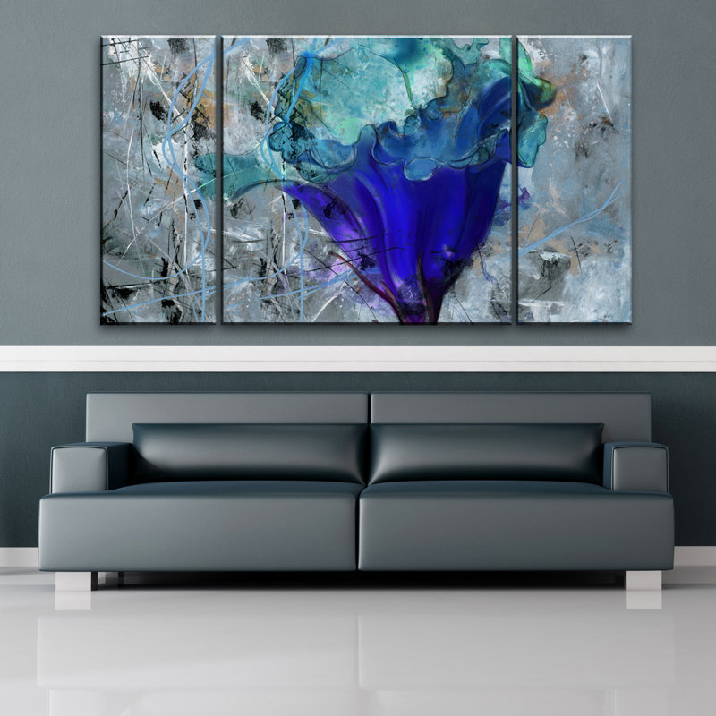 " Painted Petals LX " by Tristan Scott 3 - Pieces