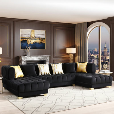 Canapé modulaire en velours Premium
