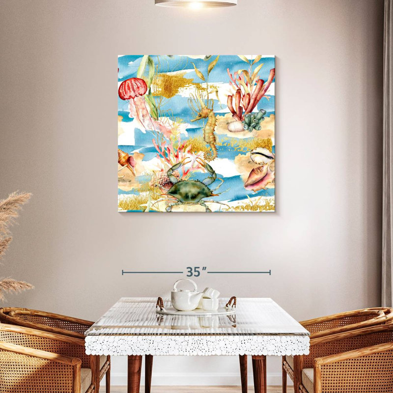 Crowle Sea Life Medley, 36" H x 36" W