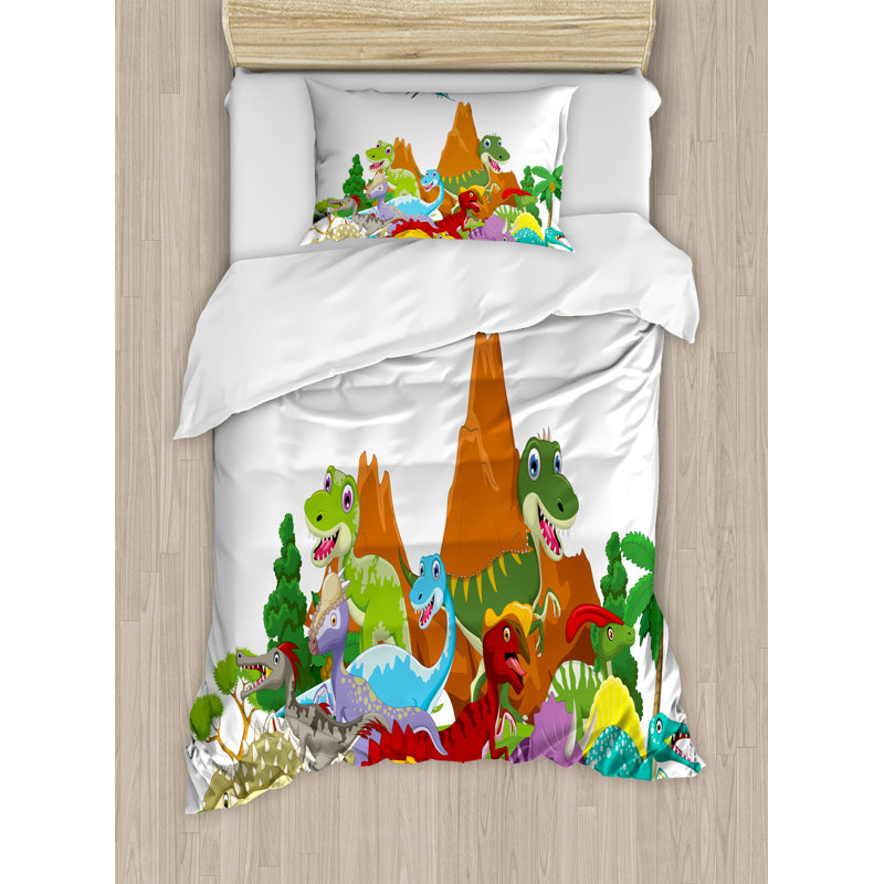 Ensemble de housse de couette dinosaur, Simple
