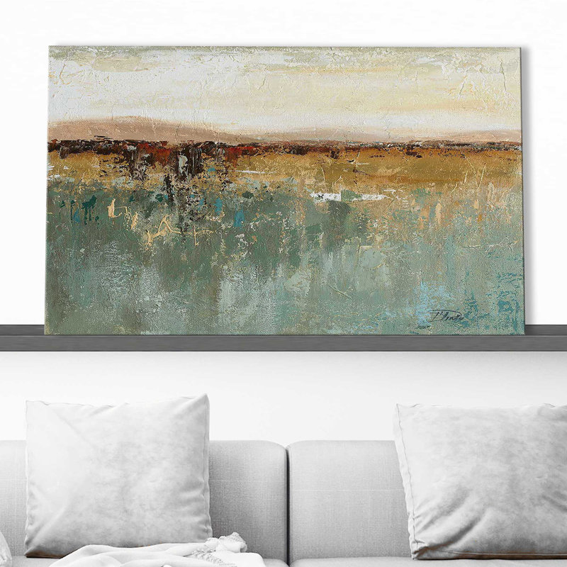 Antique Contemporary I by - Peinture, H 28 po x l 48 po x P 1,5 po, Toile tendue