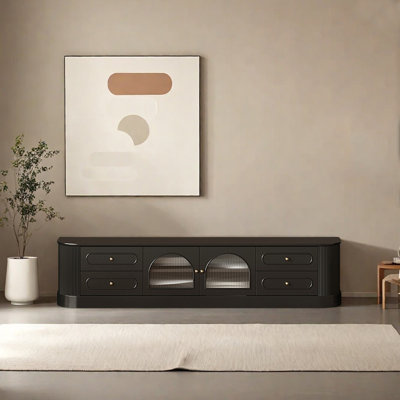 Meuble télé en bois de bouleau style français