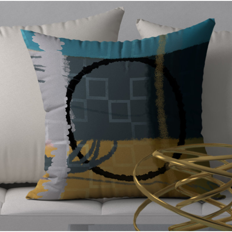 Housse de coussin décorative carrée et décorative O.K., 24 po x 24 po