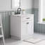 Meuble-lavabo simple 30 po avec plateau en marbre Darricka-133985174