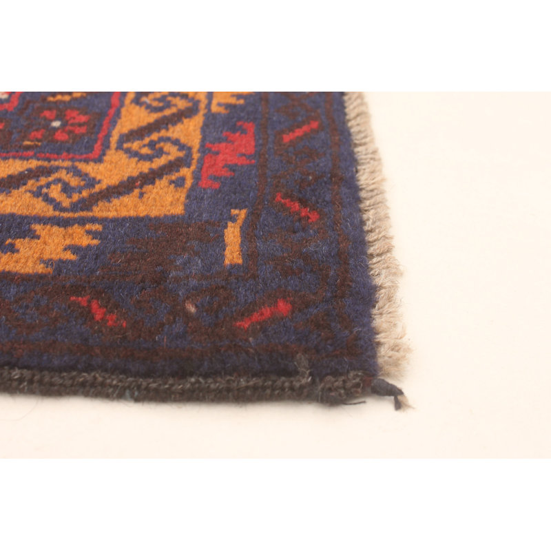 Tapis noir noué à la main 3 pi 7 po x 6 pi 1 po Teimani