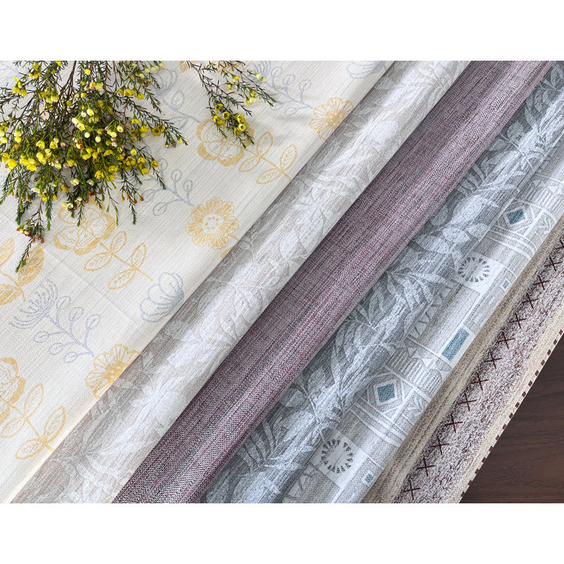 Aircowrie Rectangular Floral Plastic / Vinyl Tablecloth, 106" x 52", Gray