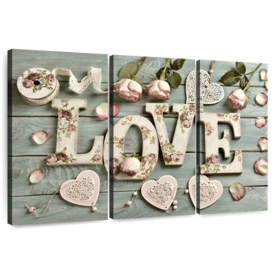 Shabby Elegance Love Wall Sign