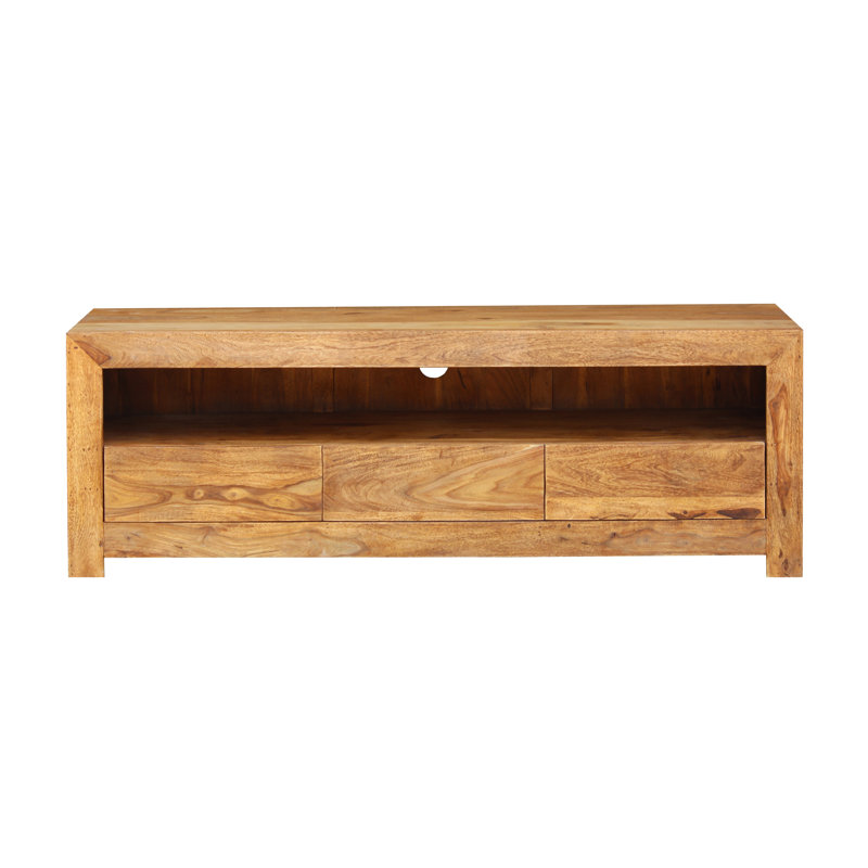 Donoghue Unfinished TV Stand for TVs up to 65", Natural