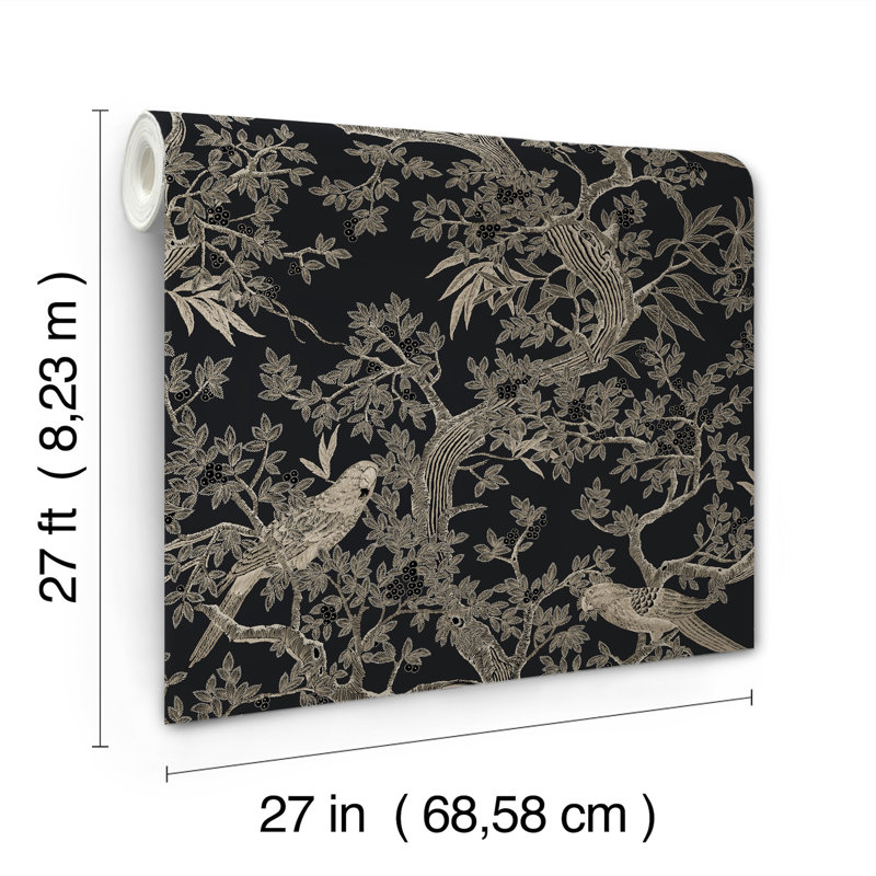 Papier peint Regal Ridge, Noir