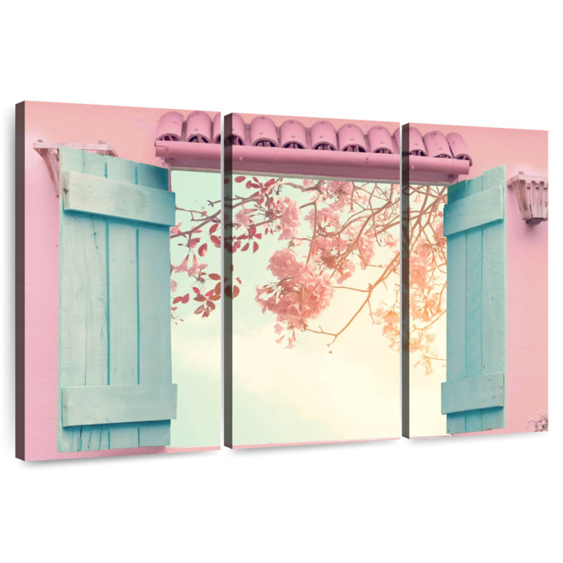 Vue de fenêtre Lilie Sakura, H 28 po x l 45 po