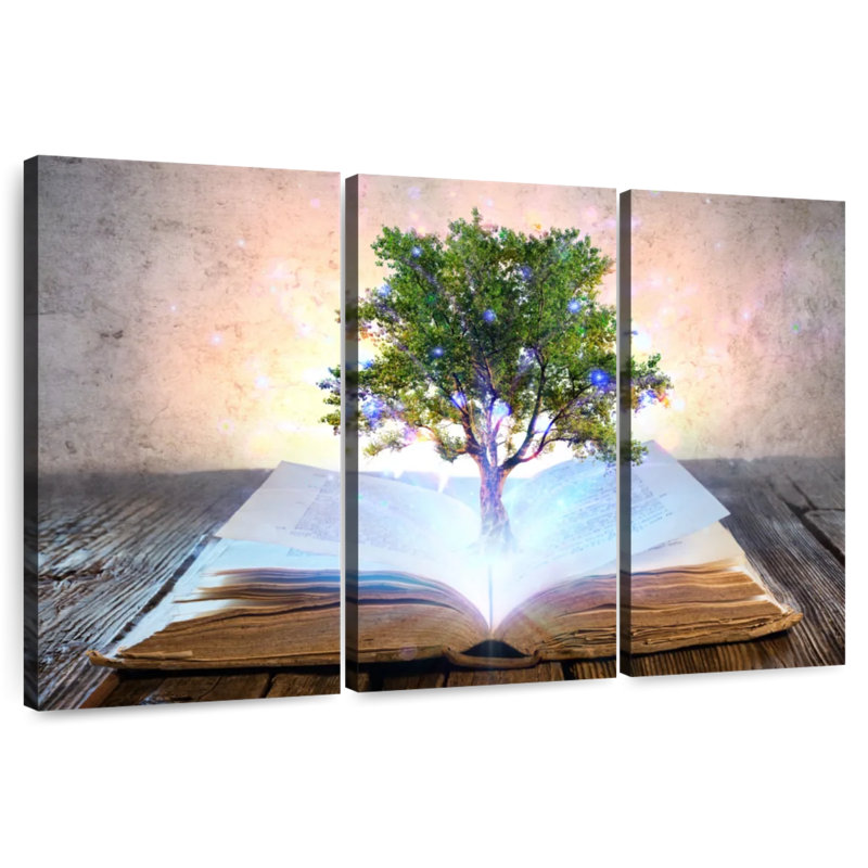 Ashelle livre de l'arbre de la sagesse, H 48 po x l 74 po