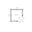Lukne 9 x 9 ft 44 mm Corner Log Cabin