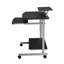 Chariot d'ordinateur compact avec rangement