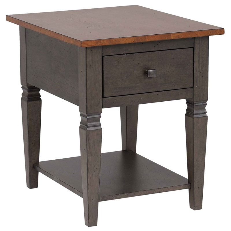 Dakota End Table with Storage, 24" H x 20" W x 24" D