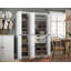 Grande armoire de cuisine 100% en bois massif avec portes et 2 tiroirs Niculae, tablettes réglables, armoire de rangement modulaire, l 48,5 po x H 71,5 po-931403746