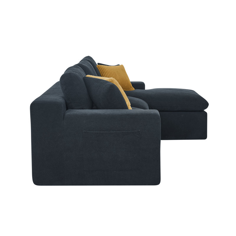 Fogshire Sectional, Right Hand Facing, Black