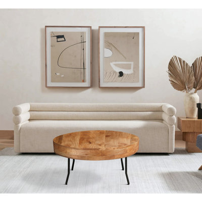 Beki Coffee Table with Metal Legs by Wade Logan