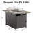41" Wicker Outdoor Patio 50,000 BTU Propane Gas Fire Pit Table With Glass Wind Guard -102988388