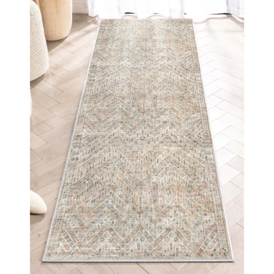 Tapis à chevrons ivoire Anya