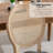 French-Style Farmhouse Dining Chair with Round Backrest-678961722-678961723
