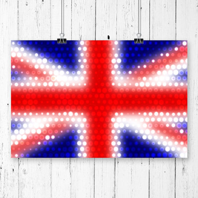Union Jack British Flag - Frameless Print